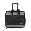 C.K Tools Magma Technicians Rolling Tool Case su ratais, 50+ kišenės, teleskopine rankena, juoda/raudona (MA2652)