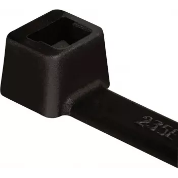 HellermannTyton T40R PA66W juodas kabelių raištis 175 x 4 mm, 100 vnt. paketas 111-01625
