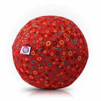 BUBA BLOON Bubabloon lateksinis balionas su audinio apvalkalu, Circles Red