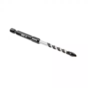 C.K Tools T3115 060 6 mm plytelių grąžtas su volframo karbido antgaliu, 105 mm ilgio, 1/4 colio šešiabriaunis kotas, 40CR plieno