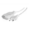 CUC Exertis Connect 573722 vidinis maitinimo prailginimo kabelis, 1 kintamosios srovės lizdas, 1,8 m, baltas