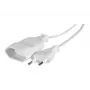 CUC Exertis Connect 573722 vidinis maitinimo prailginimo kabelis, 1 kintamosios srovės lizdas, 1,8 m, baltas