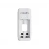 Philips SCB2070NB/00 baterijų įkroviklis su 2x AA 700 mAh įkraunamomis baterijomis