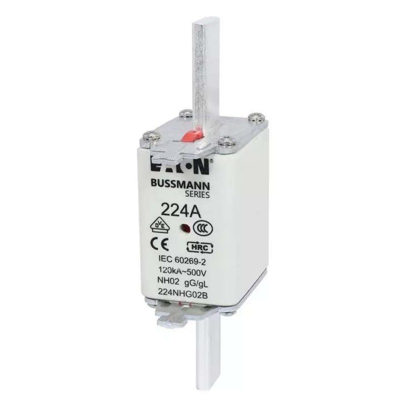Eaton 100NHG02B NH saugiklis D02 100 A 500 V gG su mechaniniu indikatoriumi, 3 vnt. pakuotė