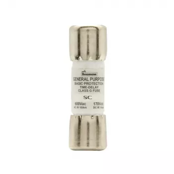 Eaton BK/SC-15 Bussmann SC klasės G 15 A 600 V AC 170 V DC greitaeigis kasetinis saugiklis