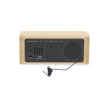 Nedis Digitalinis Žadintuvas Radijas Wood