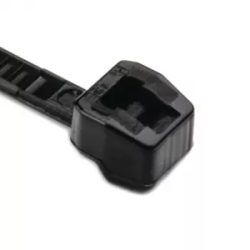 HellermannTyton T18ROS juodi poliamidiniai laidų raiščiai, 100mm x 2,5mm, 500 vnt. paketas 118-04701