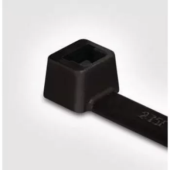 HellermannTyton T30L PA66 BK 100 juodi kabelių raiščiai, 200 mm x 3,6 mm, 100 vnt.
