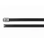 HellermannTyton MBT14HFC-SS316/SP-BK nerūdijančio plieno kabelio raištis, 362 mm x 7,9 mm, juodas poliesterio padengimas, rutulinė spyna, 1 vnt. 111-00295