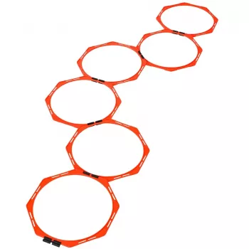 Select koordinacijos lankai, 6 vnt. rinkinys su nešiojimo dėklu, 40 cm skersmens, geltoni
