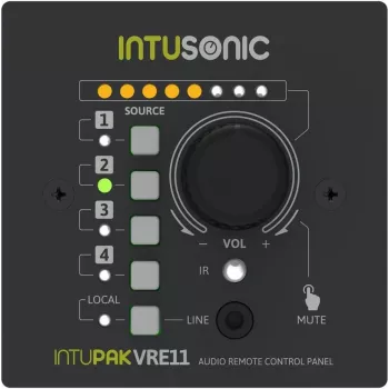 INTUSONIC VRE11 nuotolinio valdymo pultas, skirtas VRA1100 stiprintuvui, 12604179