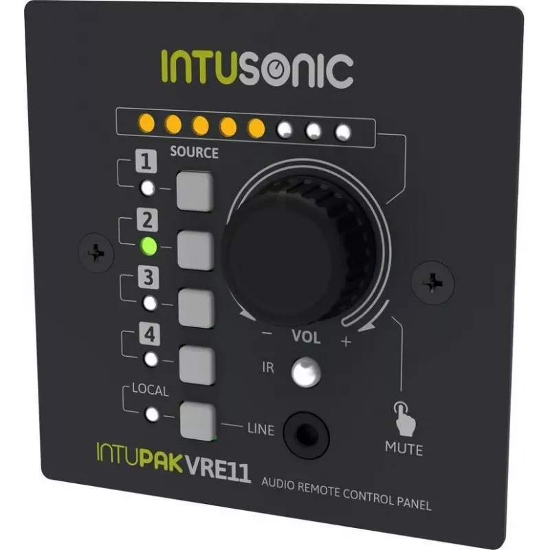 INTUSONIC VRE11 nuotolinio valdymo pultas, skirtas VRA1100 stiprintuvui, 12604179