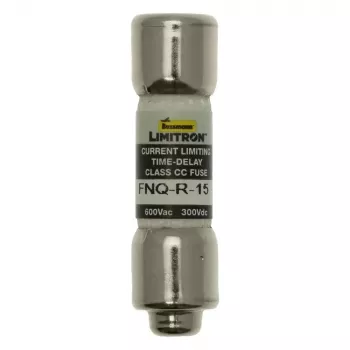Eaton FNQ-R-15 laiko uždelsimo saugiklis 15A 600V AC/300V DC Class CC, 10 vnt. paketas