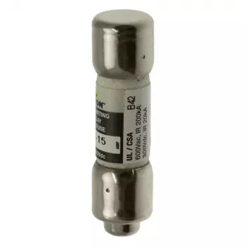 Eaton FNQ-R-15 laiko uždelsimo saugiklis 15A 600V AC/300V DC Class CC, 10 vnt. paketas