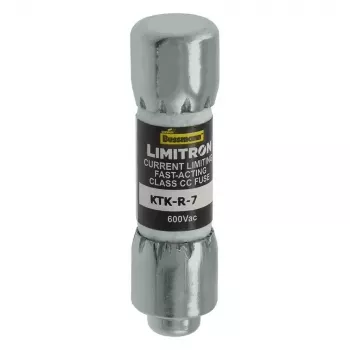 Eaton KTK-R-7 Class CC greitaeigis saugiklis, 7 A, 600 V AC, 200 kA pertraukimo srovė, 10 vnt. paketas