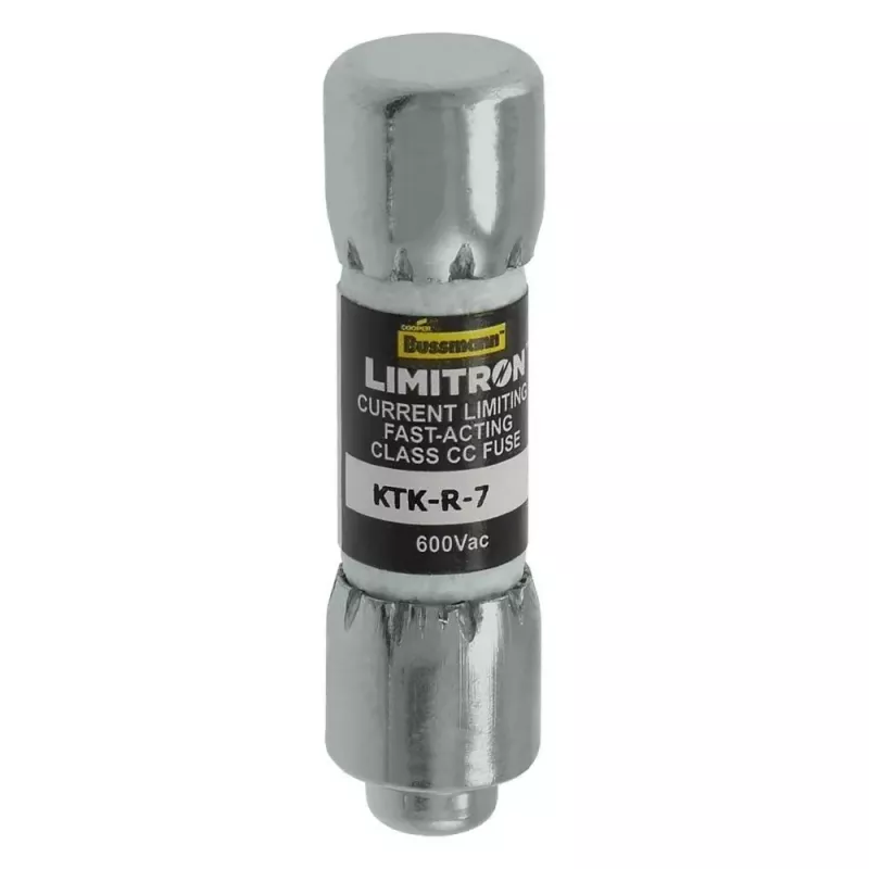 Eaton KTK-R-7 Class CC greitaeigis saugiklis, 7 A, 600 V AC, 200 kA pertraukimo srovė, 10 vnt. paketas