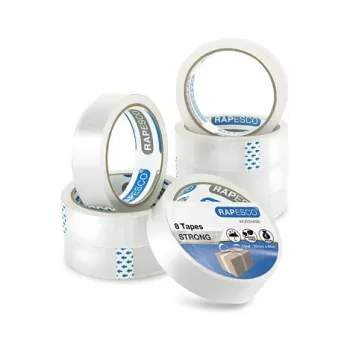 Rapesco 1808 permatoma lipni juosta 25,5 mm x 66 m, 8 ritinėliai
