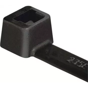 HellermannTyton T50R juodas poliamidinis kabelių raištis 200mm x 4,6mm, 100 vnt. pakuotė 111-04950