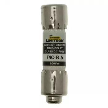 Eaton FNQ-R-5 laiko uždelsimo saugiklis, 5 A, 600 V AC, Class CC, 10 vnt. paketas