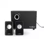 Nedis CSPR10021BK 2.1 kompiuterio garsiakalbių rinkinys, 33 W, maitinamas USB, juodas