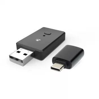 Nedis CKAA2400BK Bluetooth 5.0 USB-A adapteris, juodas, 10 m ryšio atstumas