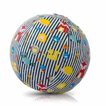 BUBA BLOON Bubabloon lateksinis balionas su audinio apvalkalu, gyvūnų dryžiai mėlynas