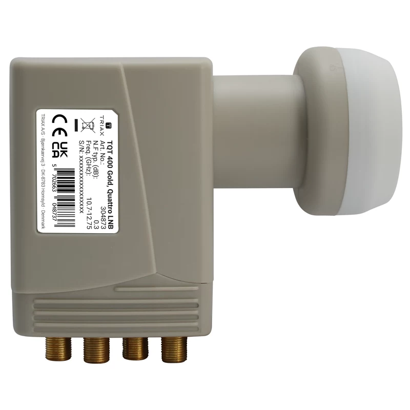Triax TQT 400 Gold universalus Quattro LNB su 4 išėjimais, skirtas multiswitch 304873