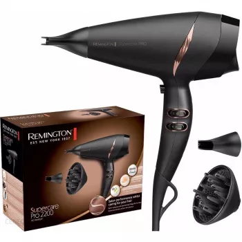 Remington Supercare Pro AC7200 plaukų džiovintuvas, 2200W, juodas