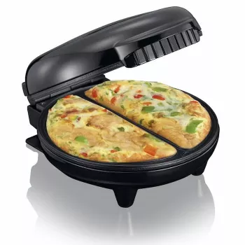 Lenco Melissa 16250086 vaflinė, 750 W, juoda, bakelitas, neprideganti Teflon danga