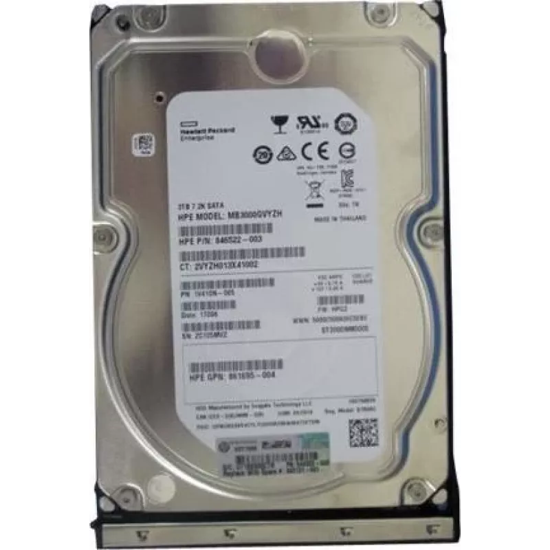 HPE 3TB 6G 7.2K LFF SATA Midline Low Power kietasis diskas (862131-001)