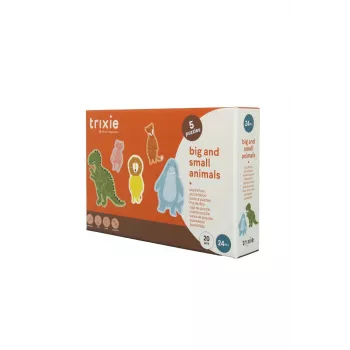 Trixie Puzzle - dideli ir maži gyvūnai (5 galvosūkiai) šunų aktyvumo strateginis žaidimas
