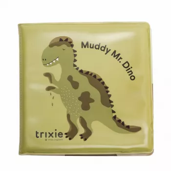 Trixie Dinozaurų maudymosi knygelė, nepralaidi vandeniui, plūduriuoja, traškios pusės, 6 mėn.+