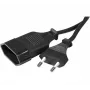 EXERTIS CONNECT maitinimo prailginimo kabelis, Euro kištukas į Euro lizdą, juodas, 1,8 m 573721