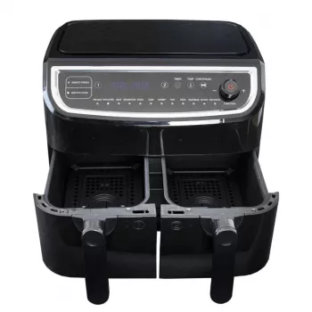 Gastronoma Dual Basket Air Fryer 9L 2400W juodas