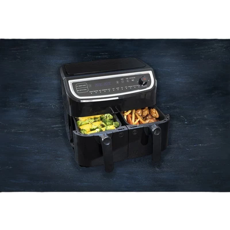 Gastronoma Dual Basket Air Fryer 9L 2400W juodas