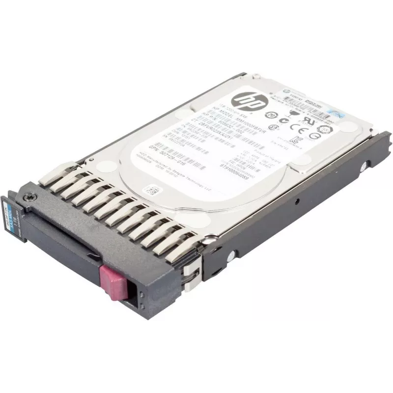 HPE 1TB SAS 6Gb/s 7200RPM 2,5 colio Hot-Swap dviejų prievadų standusis diskas (606020-001)