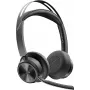 HP POLY Voyager Focus 2 Microsoft Teams sertifikuotos stereo Bluetooth ausinės su įkrovimo stovu