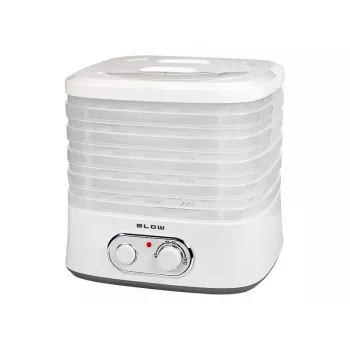 BLOW maisto džiovintuvas grybams, daržovėms ir vaisiams, 5 padėklai, 250 W, skaitmeninis laikmatis ir temperatūros valdymas, baltas