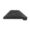 Natec Tang US belaidė klaviatūra Bluetooth + 2,4 GHz tyli plona juoda