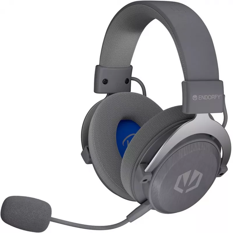 ENDORFY VIRO Infra Wireless žaidimų ausinės - Alt Gray (2,4 GHz USB-C imtuvas, Bluetooth, USB-C, 3,5 mm lizdas)
