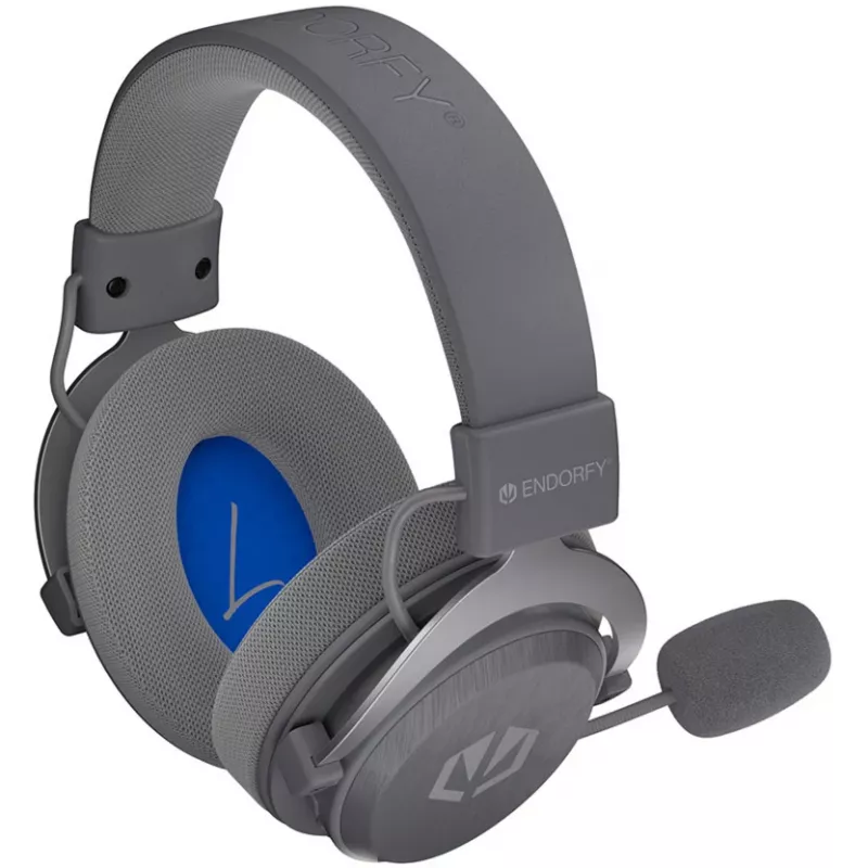 ENDORFY VIRO Infra Wireless žaidimų ausinės - Alt Gray (2,4 GHz USB-C imtuvas, Bluetooth, USB-C, 3,5 mm lizdas)