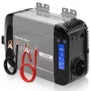 Qoltec grynosios sinusoidės inverteris 12V į 230V 300W/600W su LCD, USB-A ir USB-C PD, suderinamas su LiFePO4/GEL/AGM