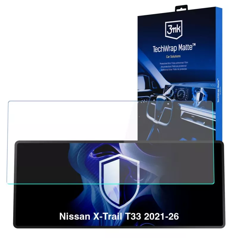 3MK PROTECTION Nissan X-Trail T33 (2021-2026) - 3mk TechWrap matinė centrinio ekrano apsauginė plėvelė