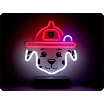 PAW Patrol LED neono stalinė lempa su stovu vaikams, Marshall