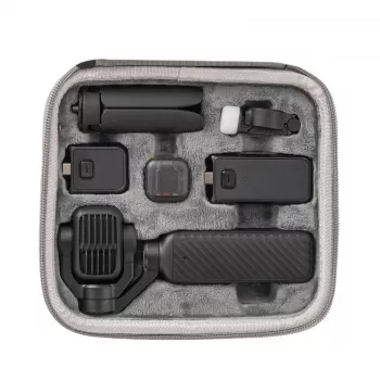 SUNNYLIFE EVA kietasis dėklas DJI Osmo Pocket 4P / 4 Pro / Adventure Combo – pilkas