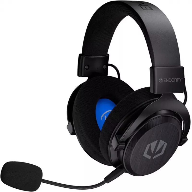 ENDORFY VIRO Infra belaidės žaidimų ausinės (juodos, 2,4 GHz USB-C imtuvas, Bluetooth, USB-C, 3,5 mm lizdas)