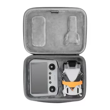 Sunnylife dėklas DJI Mini 3 / Mini 3 Pro - pilkas nešiojimo dėklas su specialiais skyriais
