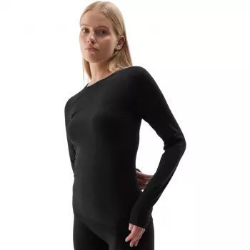 Moterų termoaktyvūs marškinėliai 4F F152 Deep Black M/L