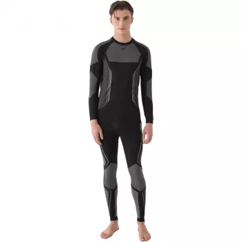 Vyrų termoaktyvios antblauzdžiai 4F M166 Deep Black S/M