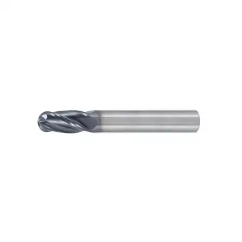 Kietlydinio galinė freza su kampuotu spinduliu 12,0 mm, R6,0, 4 griovelių, 16/73 mm